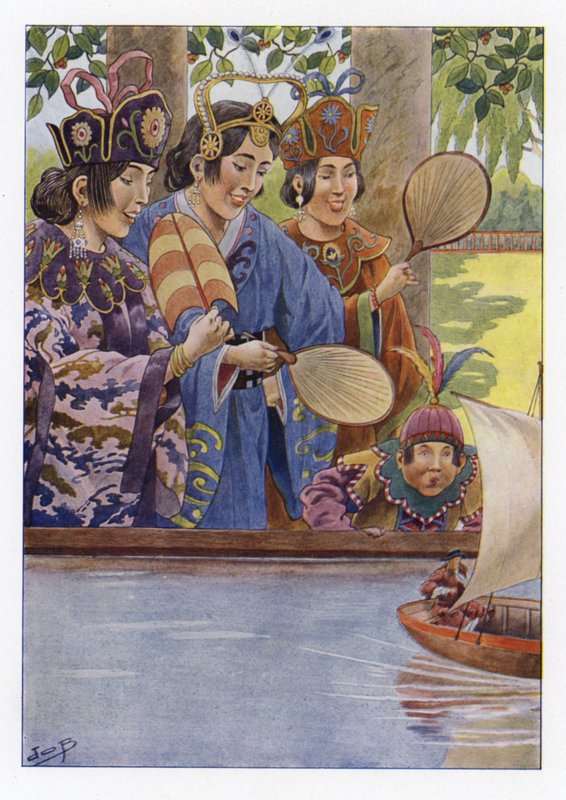 Illustration til Gullivers Travels af Onfray de Breville Job