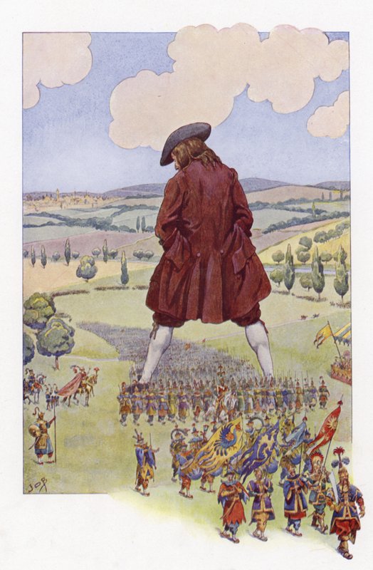 Illustration til Gullivers Travels af Onfray de Breville Job