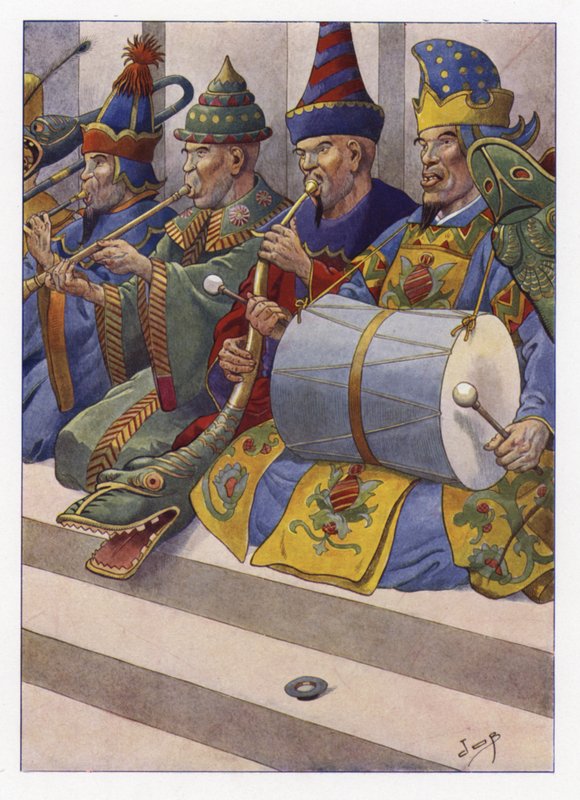 Illustration til Gullivers Travels af Onfray de Breville Job
