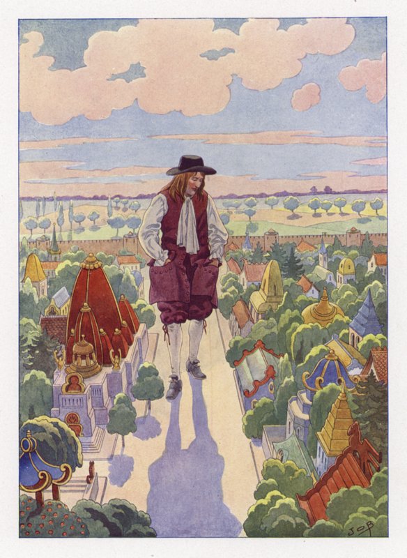 Illustration til Gullivers Rejser af Onfray de Breville Job