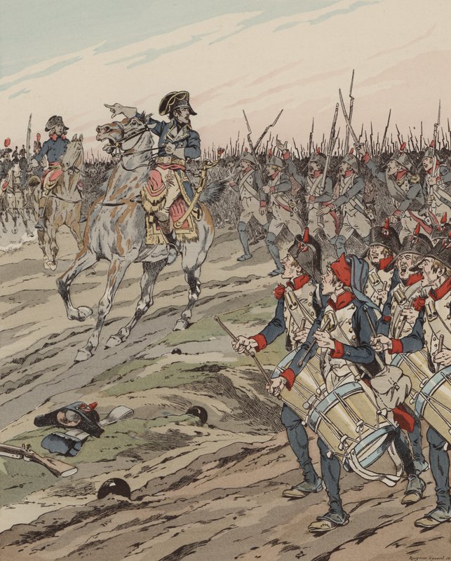 Napoleon Bonaparte, soldater! Kan du huske, at jeg har for vane at sove på slagmarkerne? af Onfray de Breville Job
