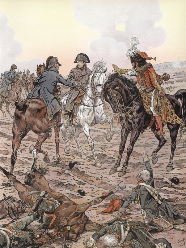 Napoleon under slaget ved Austerlitz af Onfray de Breville Job