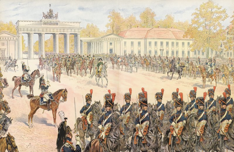 Napoleon indtog Berlin i triumf af Onfray de Breville Job
