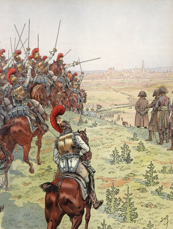 Napoleon, før slaget ved Borodino, 7. september 1812 af Onfray de Breville Job