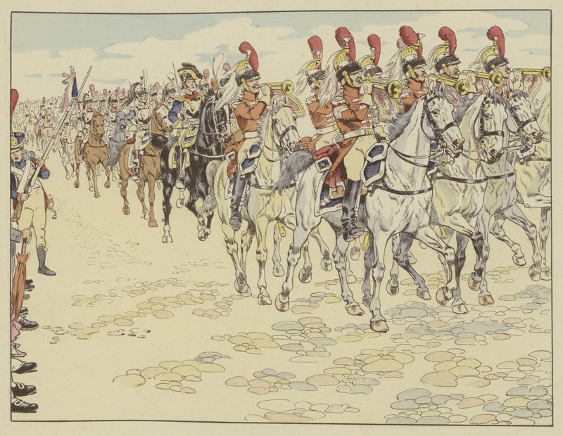 Den franske hær indtog Berlin, 27. oktober 1806 af Onfray de Breville Job