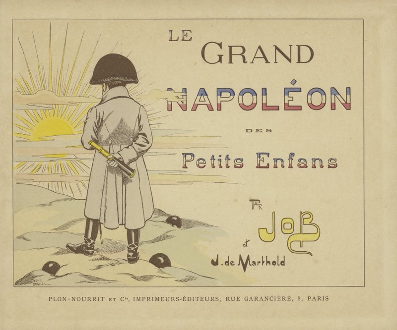 Titelside på Le Grand Napoleon des Petits Enfants af Onfray de Breville Job