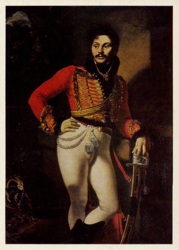Portret af Evgraf Davydov, 1809 af Orest Adamovich Kiprensky