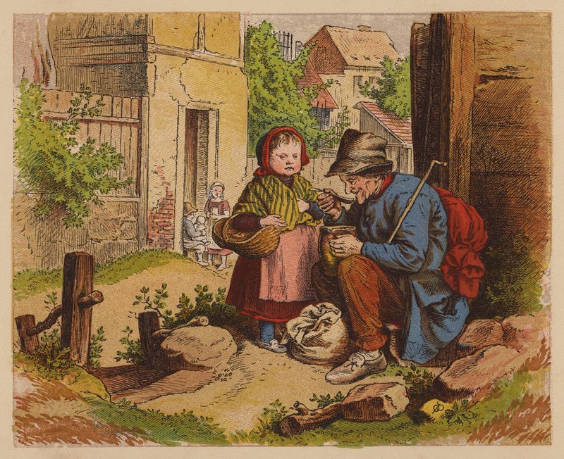 Bedstefar (farvelitografi) af Oskar Pletsch
