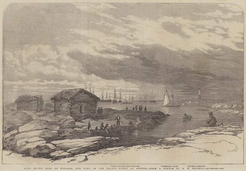 Barosund i Finske Bugt af Oswald Walters Brierly