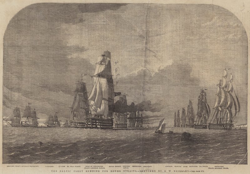 Østersøflåden, der løber mod Dover-strædet af Oswald Walters Brierly