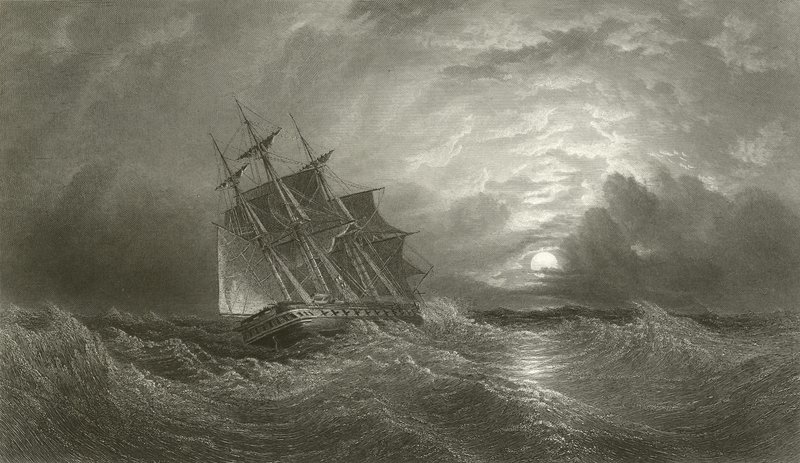 HMS Galatea på krydstogt af Oswald Walters Brierly