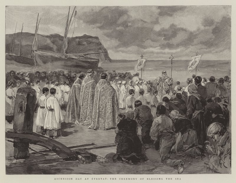 Kristi Himmelfartsdag i Etretat, ceremonien med velsignelse af havet af Oswaldo Tofani