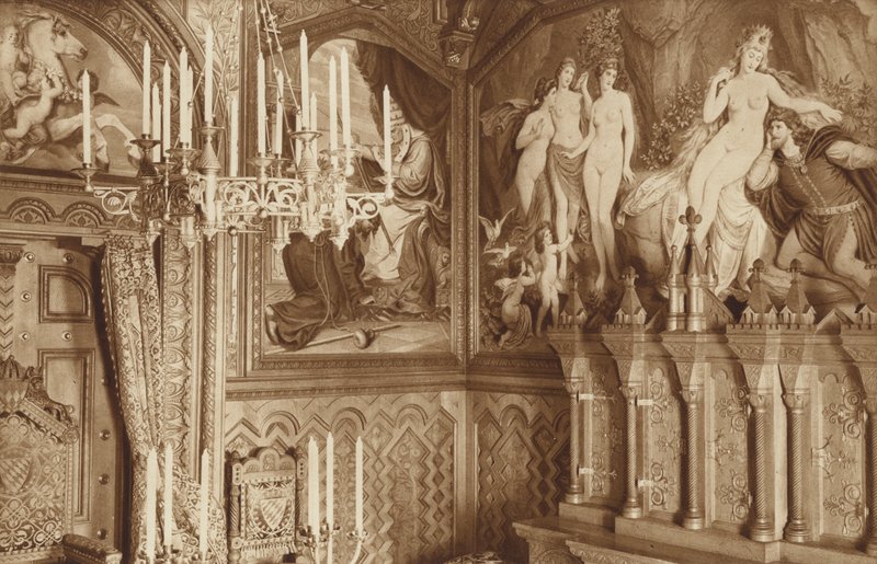 Bavarian Kings-Castle Neuschwanstein, Studie, Billeder af Tannhausers Legend af Otto Ballerstedt