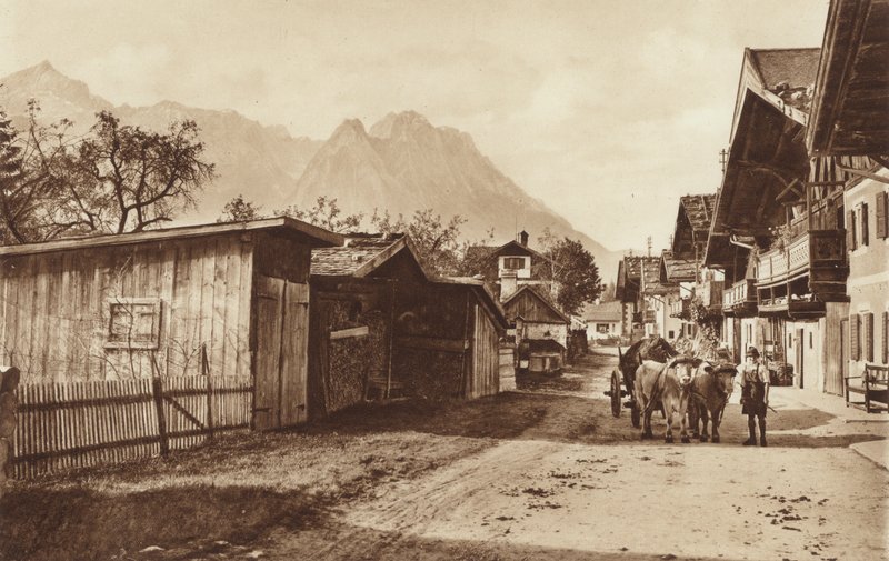 Om foråret, Road i Garmisch af Otto Ballerstedt