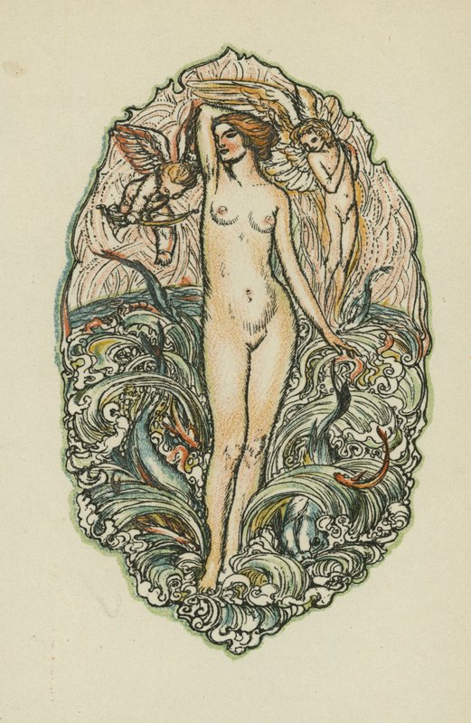Anakreons sange (farvelitografi) af Otto Friedrich