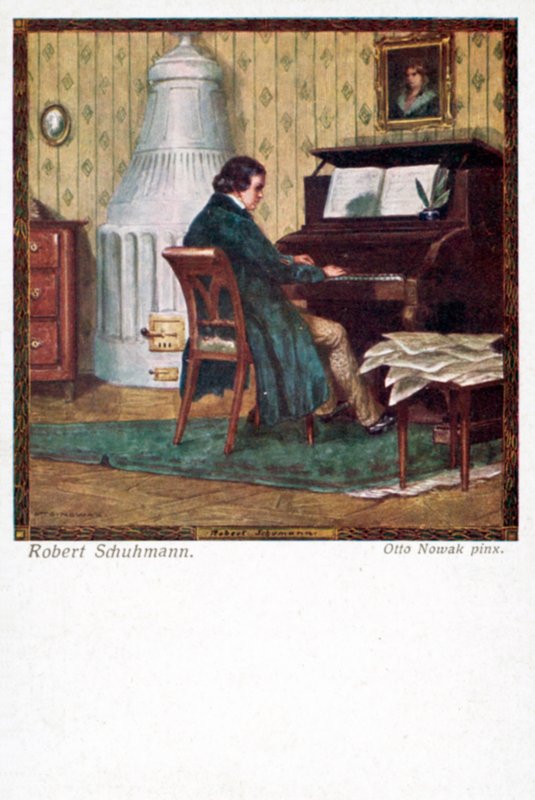 Robert Schumann spiller klaver af Otto Robert Nowak