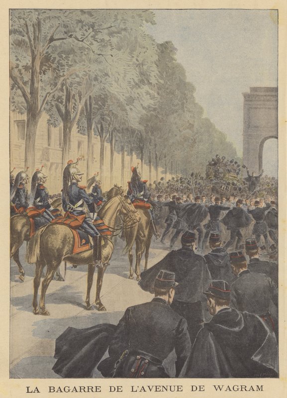 Fracas på Avenue de Wagram, Paris af P.H.G.V. Michel