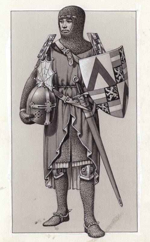 Armour (gouache på papir) af Pat (1907-95) Nicolle