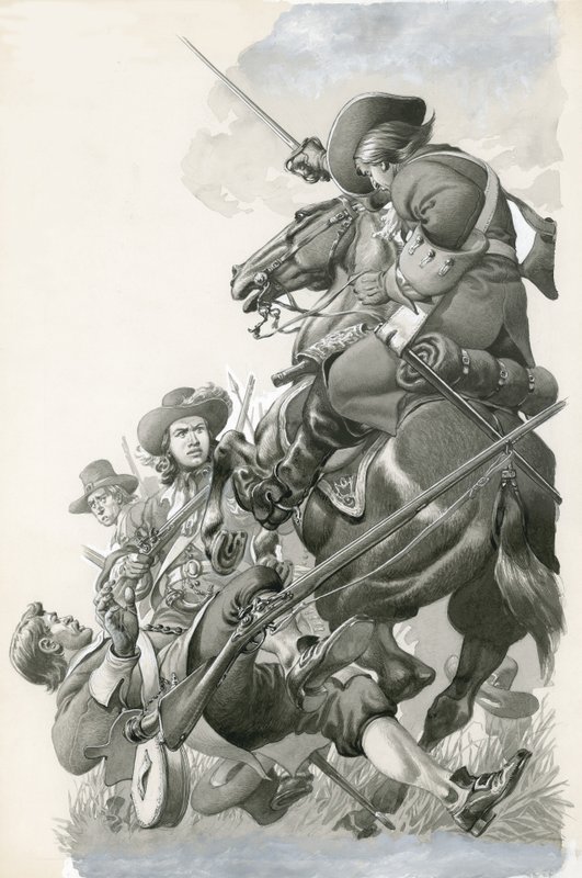 Sort mave på en hest af Pat (1907-95) Nicolle