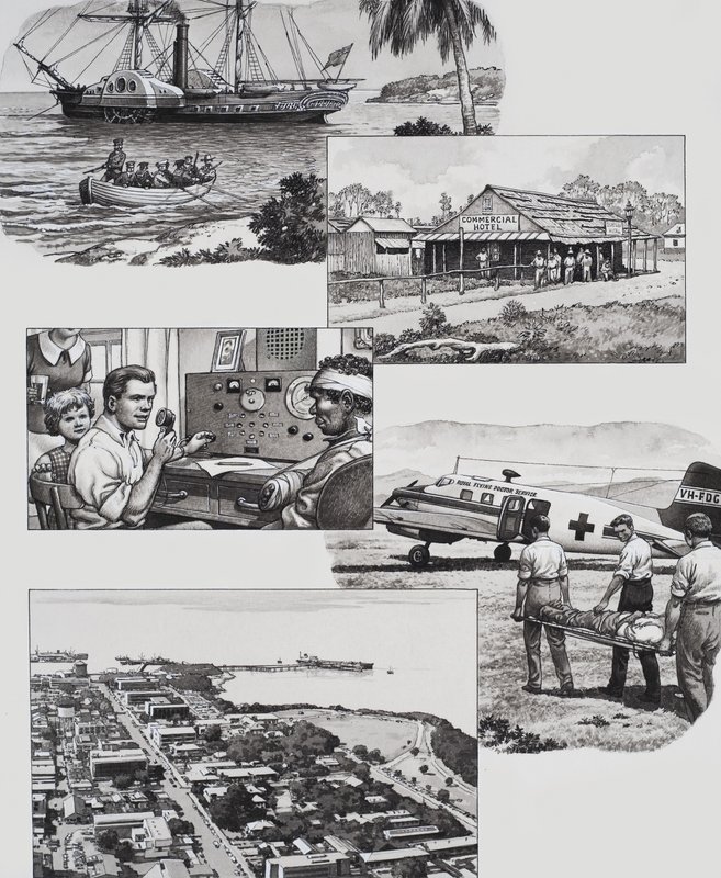 Darwin, Australien af Pat (1907-95) Nicolle