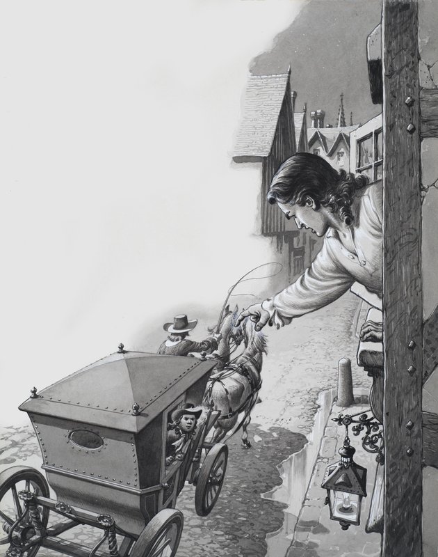 Budbringer i natten af Pat (1907-95) Nicolle