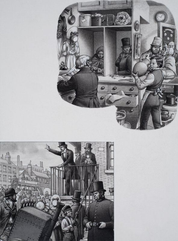 William Booth (1829-1912) (gouache på papir) af Pat (1907 95) Nicolle