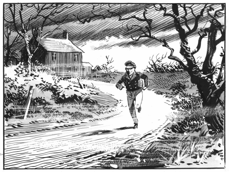 Illustration til Great Expectations af Charles Dickens (pen og blæk) af Pat (1907 95) Nicolle
