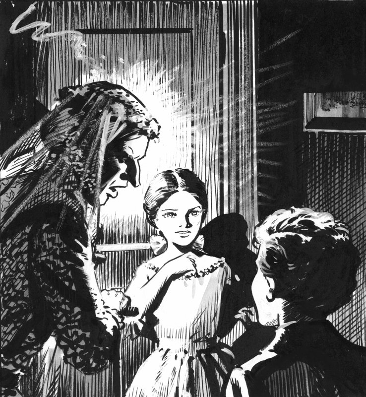 Illustration til Great Expectations af Charles Dickens (pen og blæk) af Pat (1907 95) Nicolle