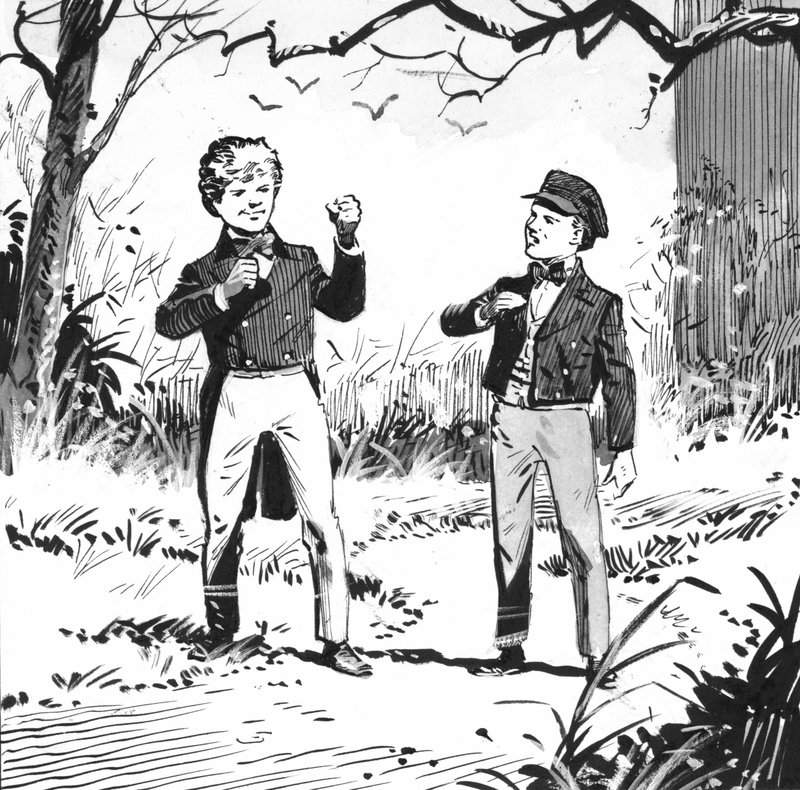 Illustration til Great Expectations af Charles Dickens (pen og blæk) af Pat (1907 95) Nicolle
