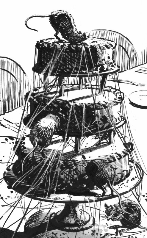 Illustration til Great Expectations af Charles Dickens (pen og blæk) af Pat (1907 95) Nicolle