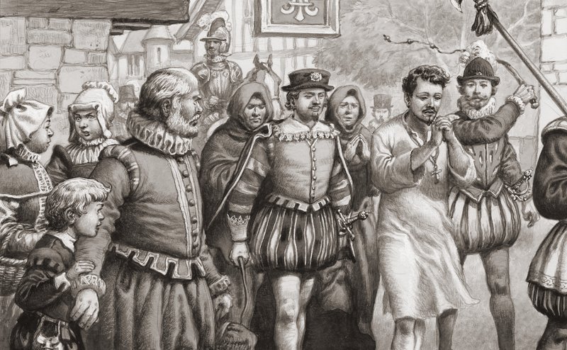 Kong Henri III af Frankrig gør bod ved at gå gennem Paris