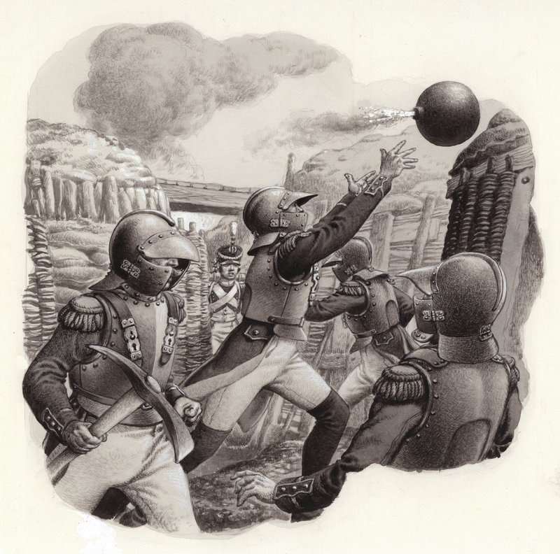 Soldaterne fra Napoleons kejserlige hær (gouache på papir) af Pat (1907 95) Nicolle