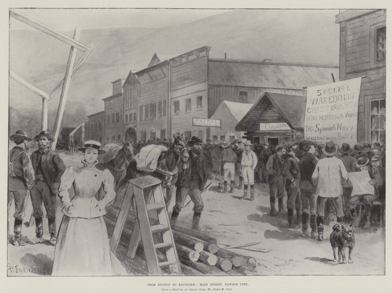 Fra Euston til Klondike, Main Street, Dawson City af Paul Frenzeny