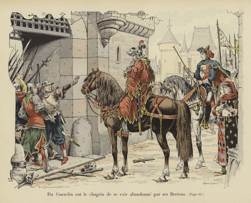 Bertrand du Guesclin forladt af sine bretonere af Paul de Semant