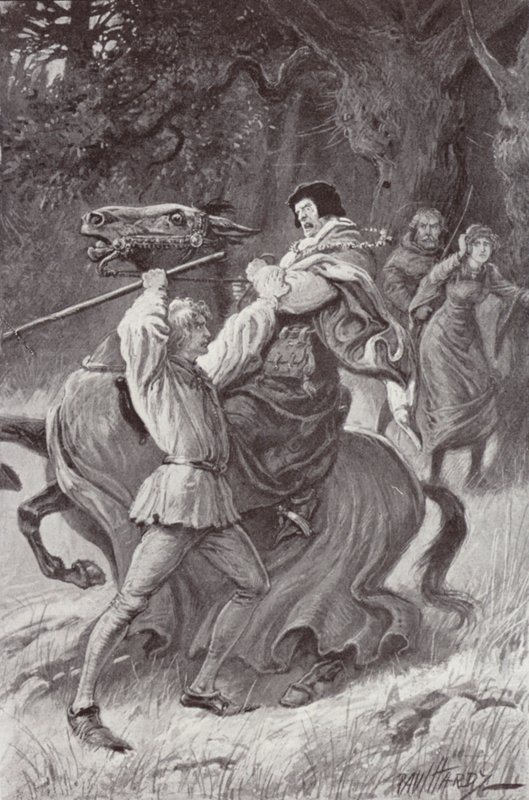 Illustration til The Cloister and The Hearth af Charles Reade (litho) af Paul (after) Hardy