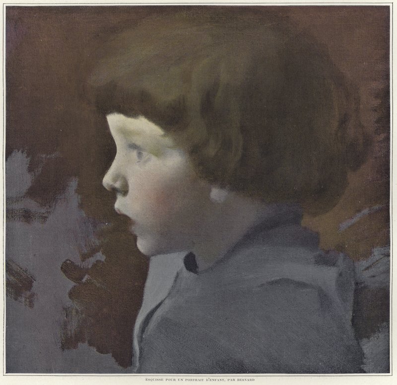 Skitse til et portræt af et barn af Paul Albert Besnard