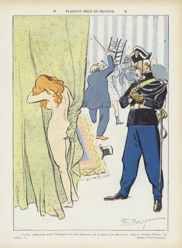 Illustration til Le Rire af Paul Balluriau