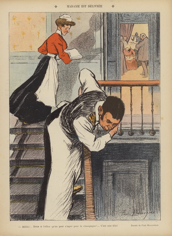 Illustration til Le Rire af Paul Balluriau