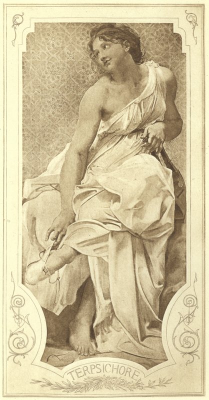 Terpsichore, Muse of the Choral Dance (fotogravure) af Paul Baudry
