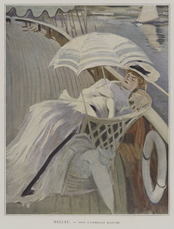 Under den hvide paraply af Paul Cesar after Helleu