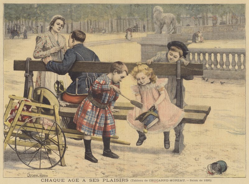Chaque age a ses plaisirs (enhver alder har sine fornøjelser) af Paul Charles Chocarne Moreau