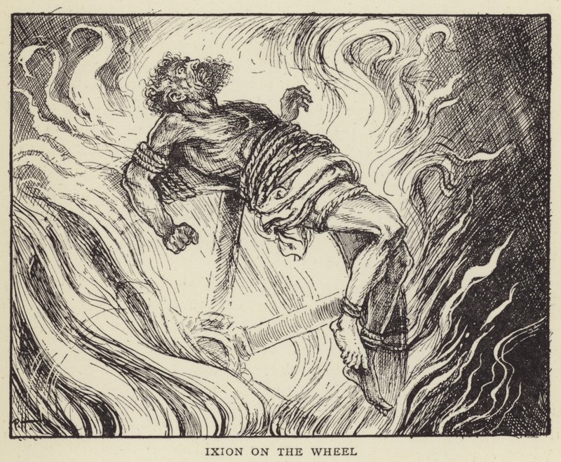 Ixion på hjulet af Paul Hardy