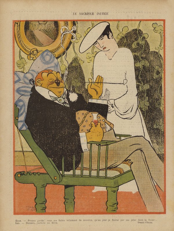 Illustration til Le Rire af Paul Iribe
