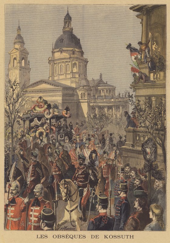 Begravelse af Lajos Kossuth af Paul Merwart
