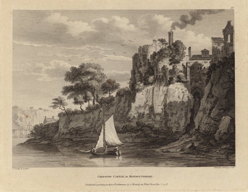Chepstow Castle af Paul Sandby