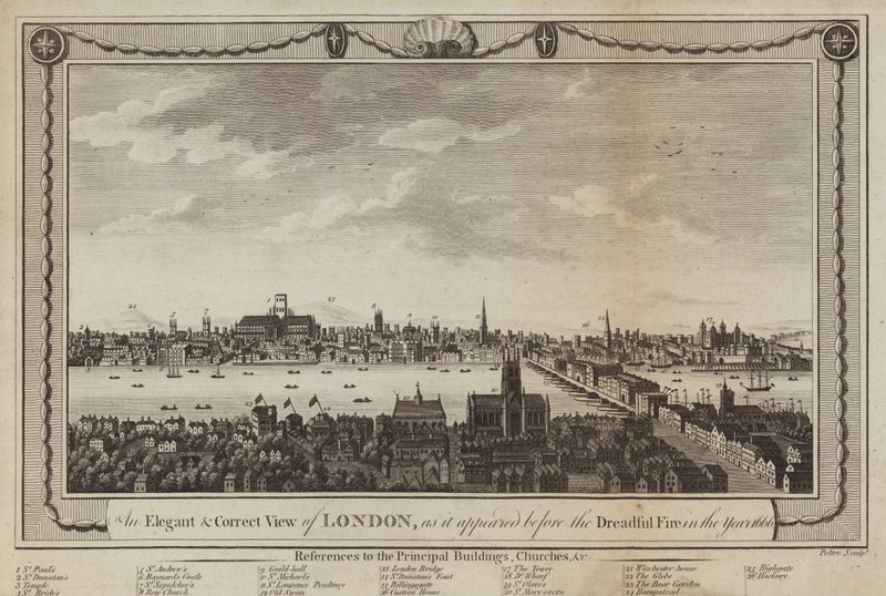 Udsigt over London af Peltro William Tomkins