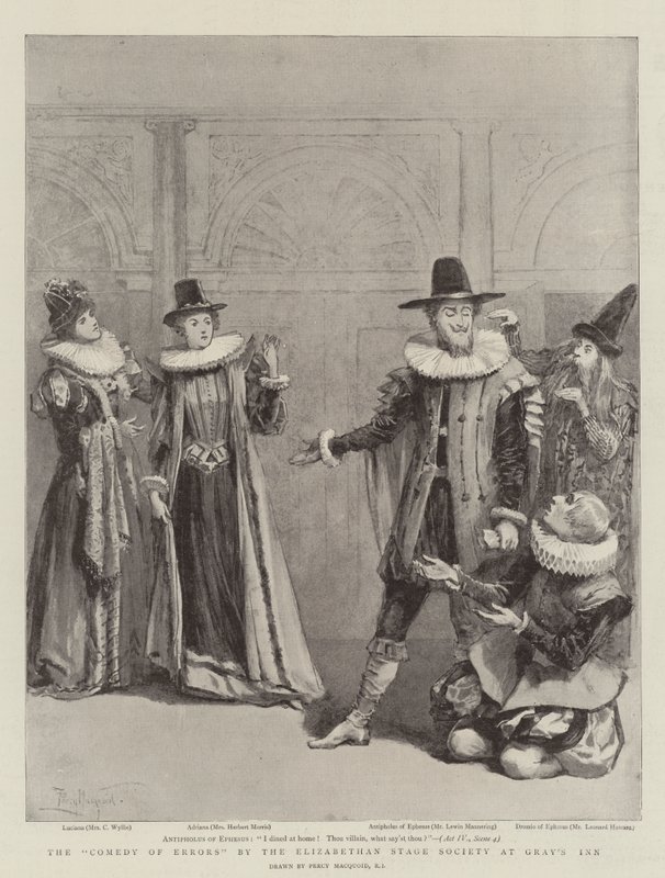 The Comedy of Errors af Elizabethan Stage Society på Gray