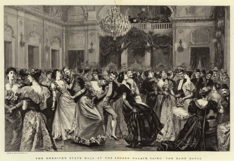 Khedivens statsbal i Abdeen-paladset, Cairo, Barn Dance af Percy Macquoid
