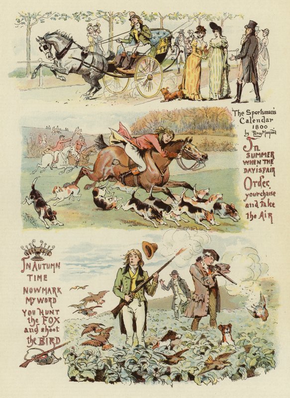 Sportsmandens kalender, 1800 af Percy Macquoid