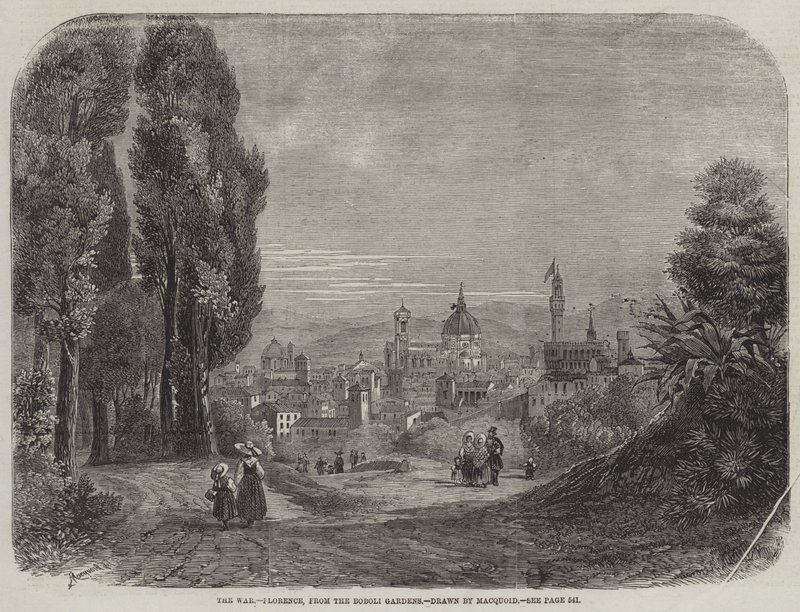 Krigen, Firenze, fra Boboli-haven af Percy Macquoid